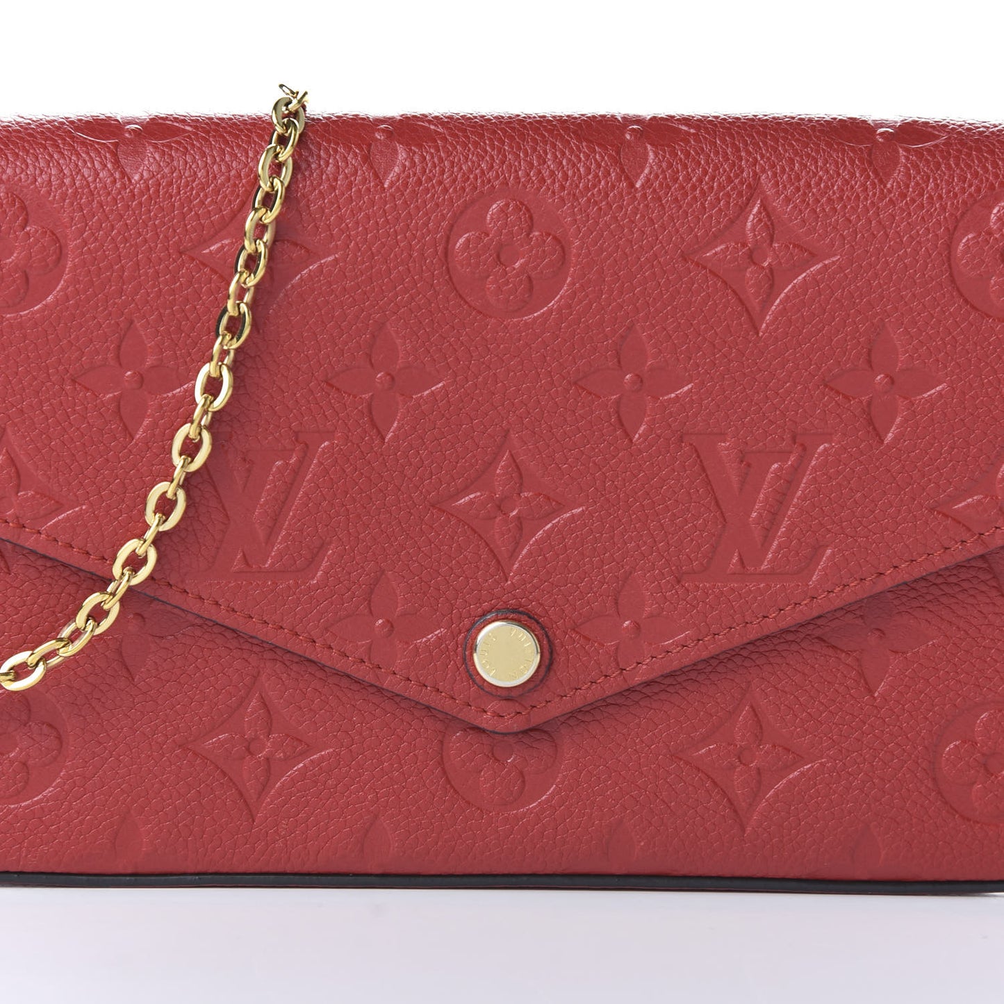 Empreinte Pochette Felicie Chain Wallet Cherry
