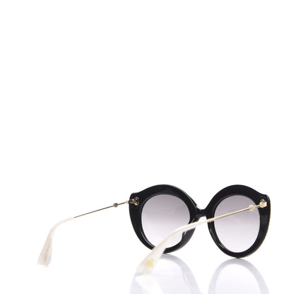 Gucci Metal Crystal Cat Eye Sunglasses GG0214S Sunglasses Black 4 of 8