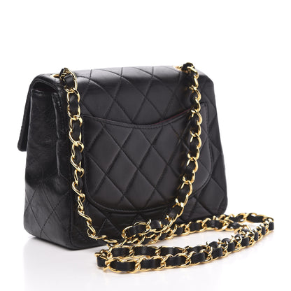 Chanel Lambskin Quilted Mini Square Flap Black 3 of 11
