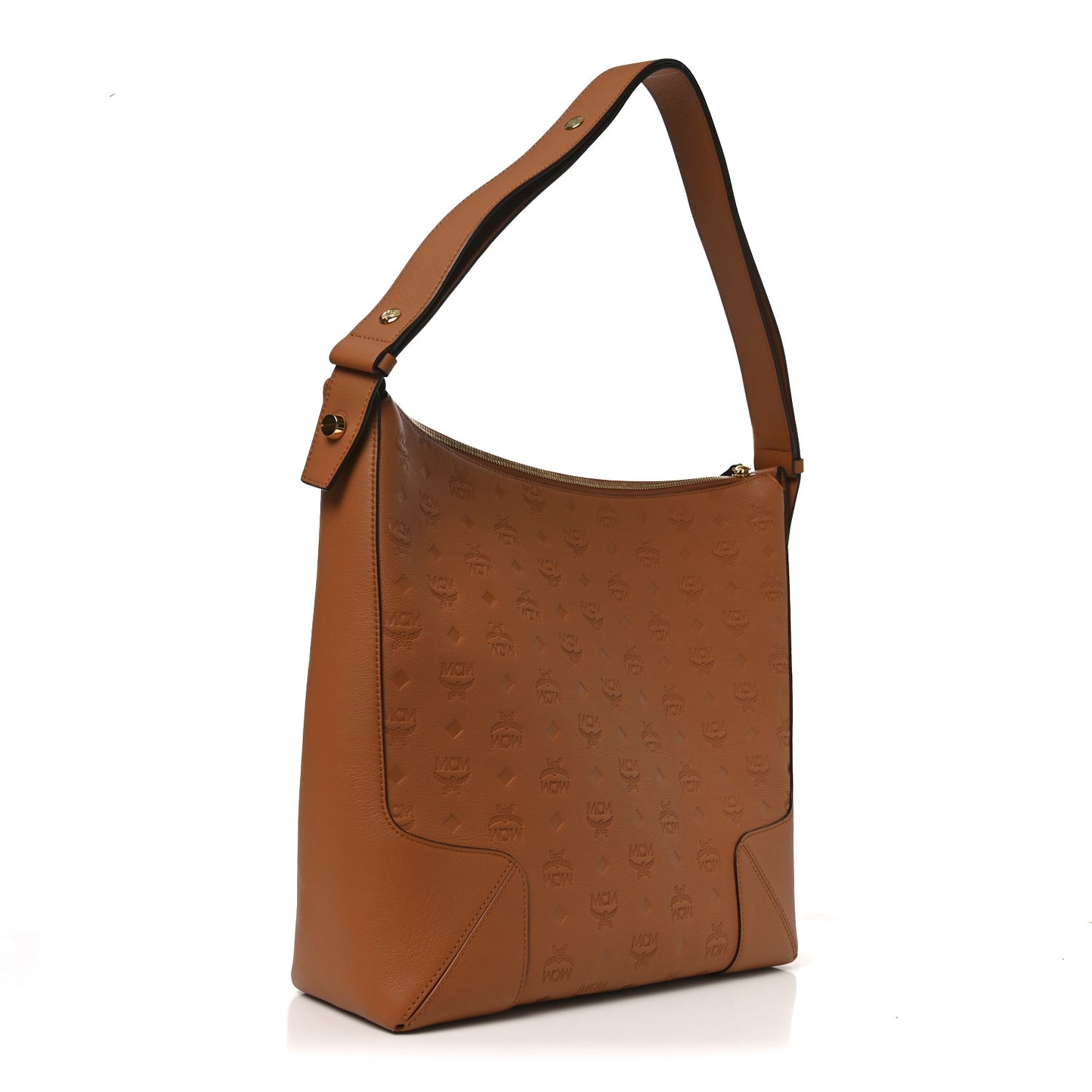 Calfskin Ottomar Monogram Large Klara Hobo Cognac