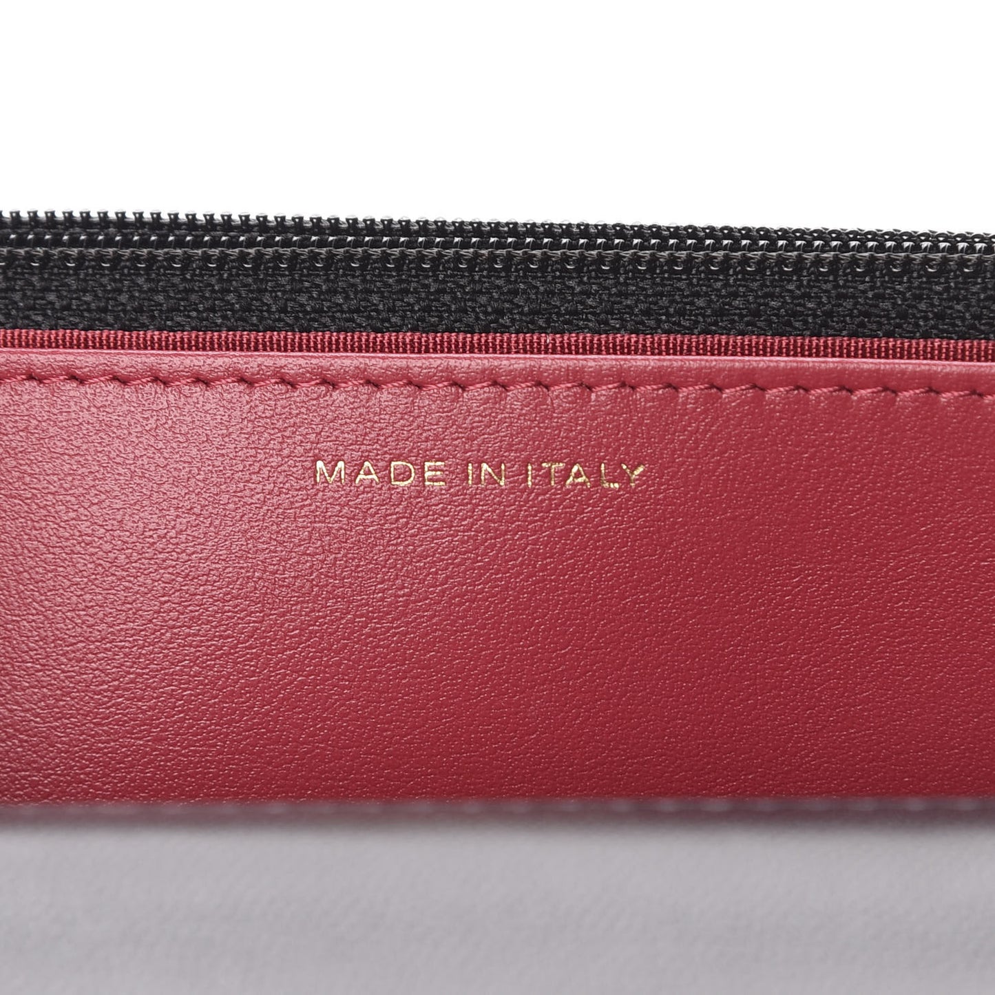 Shiny Goatskin Quilted 19 Wallet On Chain WOC Black