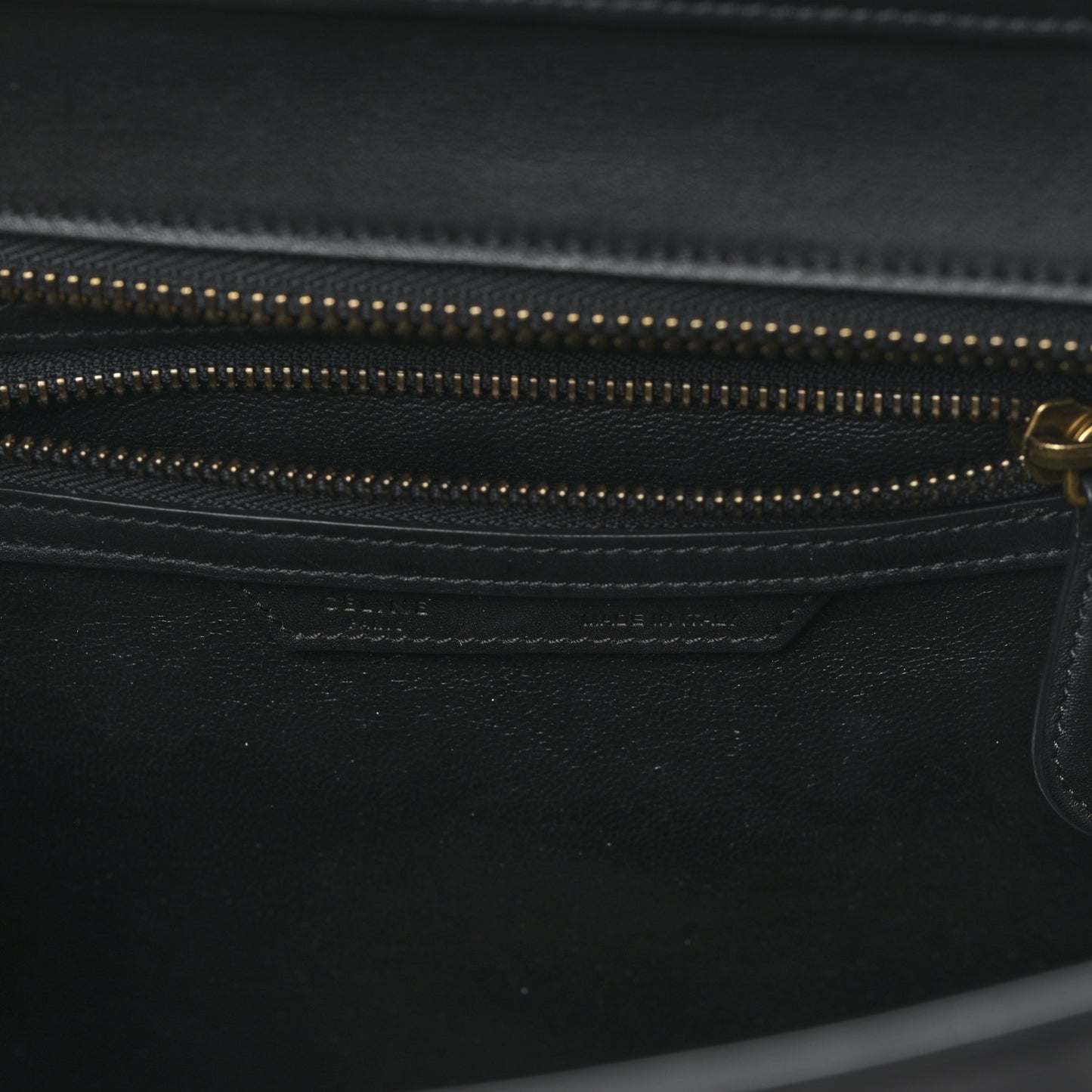 Smooth Calfskin Micro Luggage Black