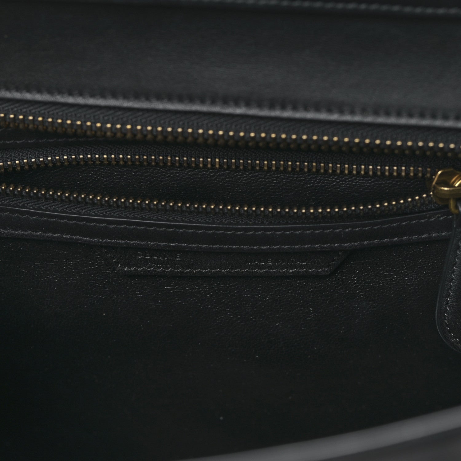 Celine Smooth Calfskin Micro Luggage Black 6 of 8