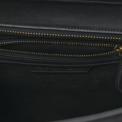 Celine Smooth Calfskin Micro Luggage Black 6 of 8