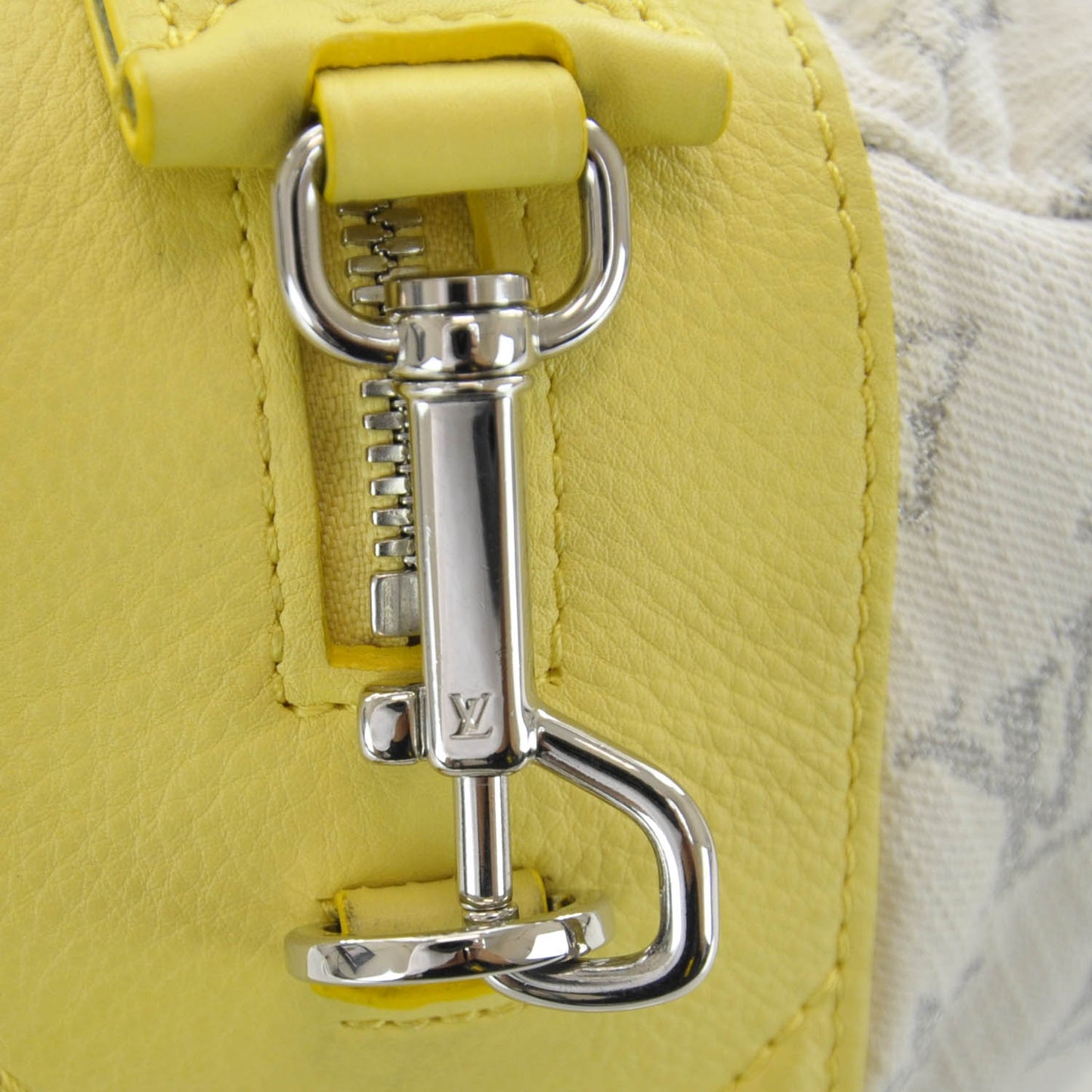 Monogram Denim Speedy Round Yellow