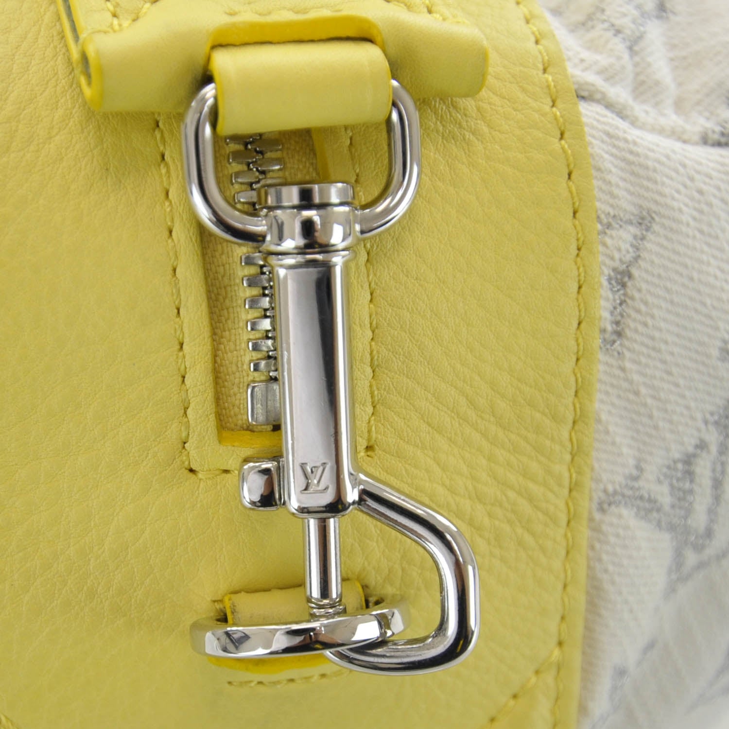 Louis Vuitton Monogram Denim Speedy Round Yellow 8 of 13