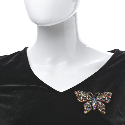 Gucci Crystal Butterfly Brooch Multicolor 2 of 4
