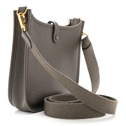 Hermes Taurillon Clemence Evelyne TPM Etain 3 of 10