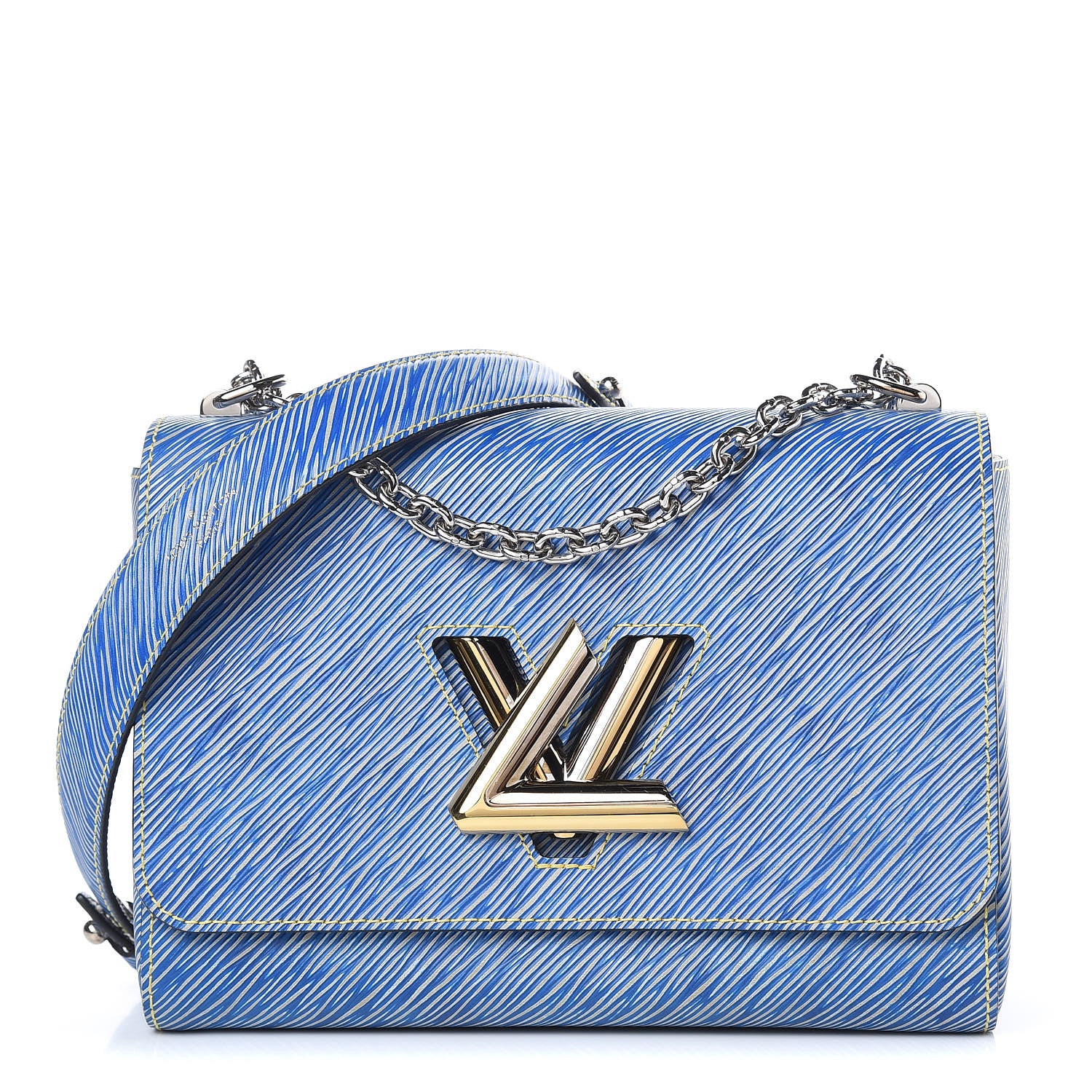 Louis Vuitton Epi Twist Shoulder Bag MM Denim Light 1 of 11