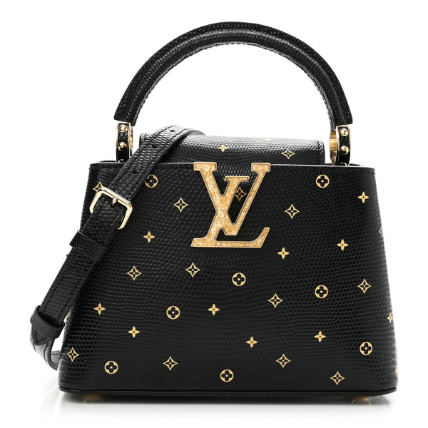霧*島様 Louis Vuitton アンプラント　ケース ブラック　正規 Louis Vuitton Black Lizard Minaudiere Petite Tresor Clutch Bag