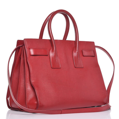 Saint Laurent Calfskin Small Sac De Jour Rouge Orient 4 of 31