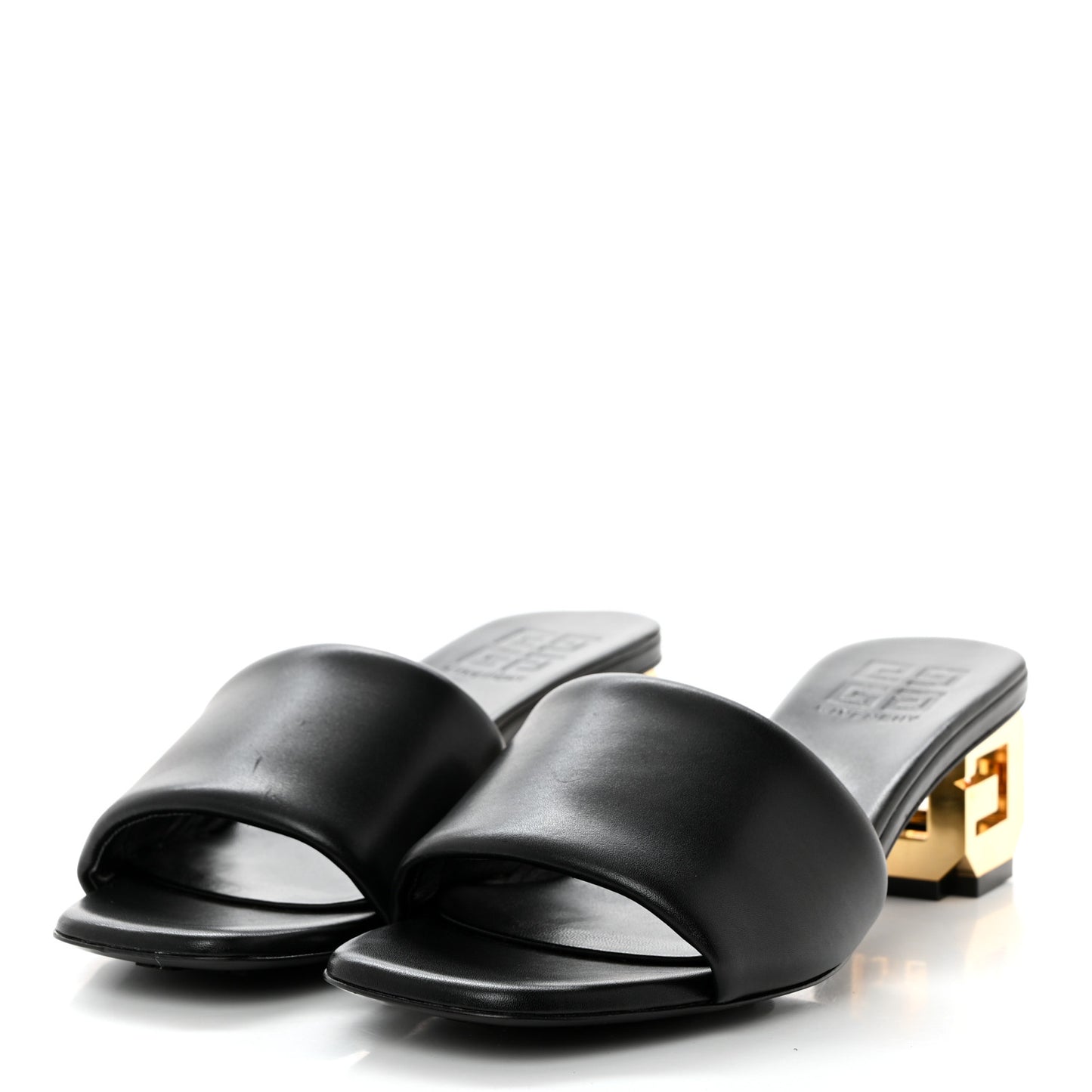 Calfskin G Cube 45mm Kitten Heels 36 Black