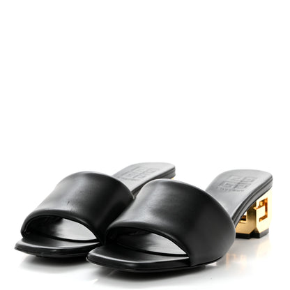 Givenchy Calfskin G Cube 45mm Kitten Heels 36 Black 3 of 11