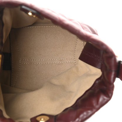 Givenchy Lambskin Quilted Mini GV Bucket Bag Aubergine 7 of 8