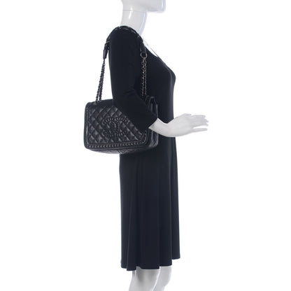 Chanel Calfskin Quilted Large Istanbul Flap Black 2 of 11