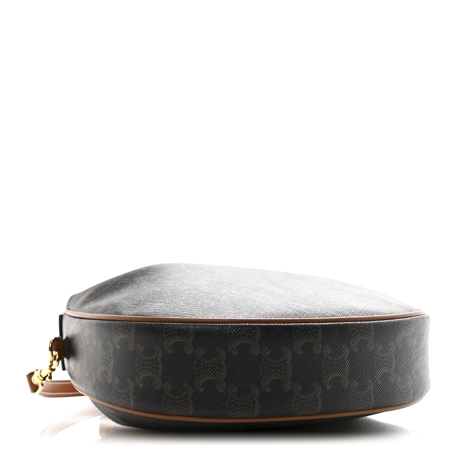 Celine Triomphe Canvas Calfskin Teen Lulu Shoulder Bag Tan 4 of 11