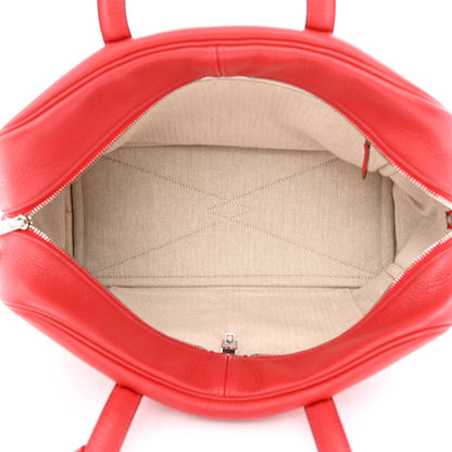 Hermes Taurillon Clemence Victoria 35 Rouge Casaque 5 of 10