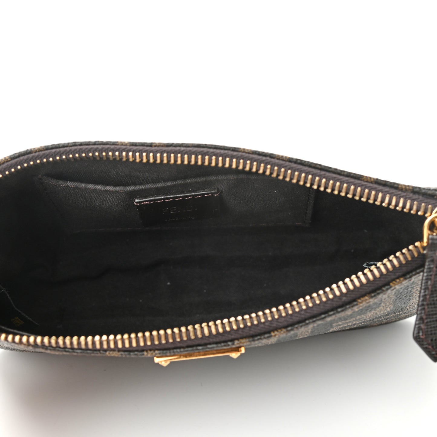 Zucca Spalmati Vitello Elite Pochette Tobacco Ebano