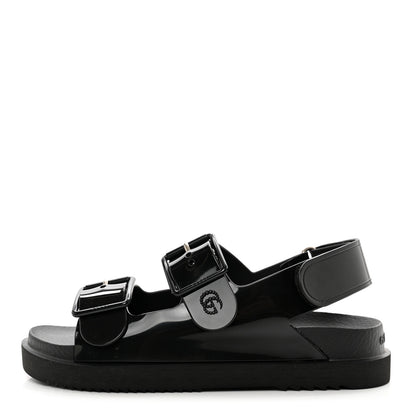 Gucci Rubber Mini Double G Womens Isla Dad Sandals 35 Black 1 of 8