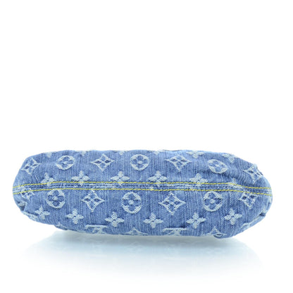 Louis Vuitton Monogram Denim Mini Pleaty Blue 4 of 10