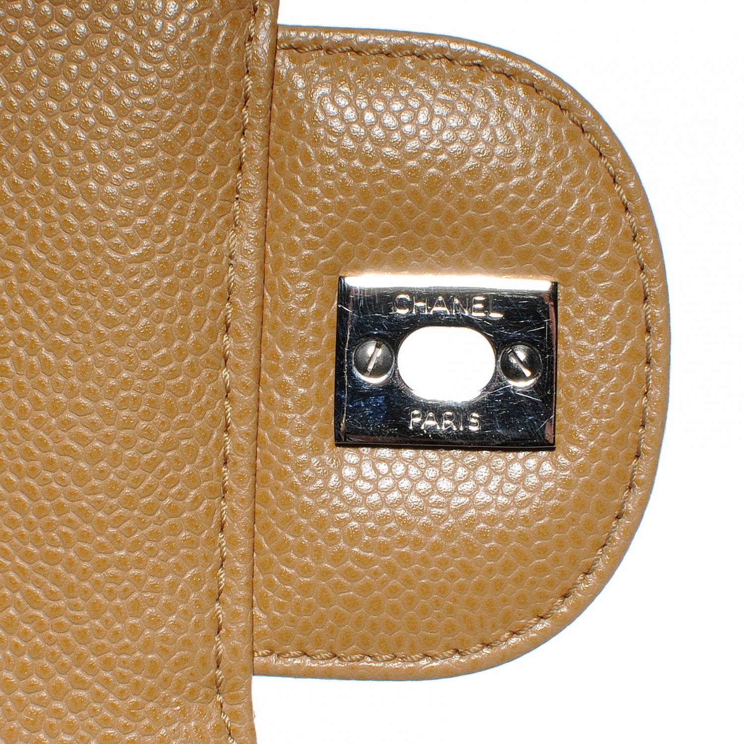 Chanel Caviar Jumbo Single Flap Beige 6 of 9