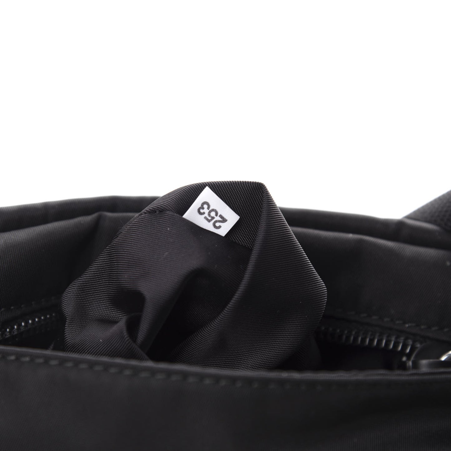 Tessuto Nylon Saffiano Racing Logo Flat Messenger Bag Black