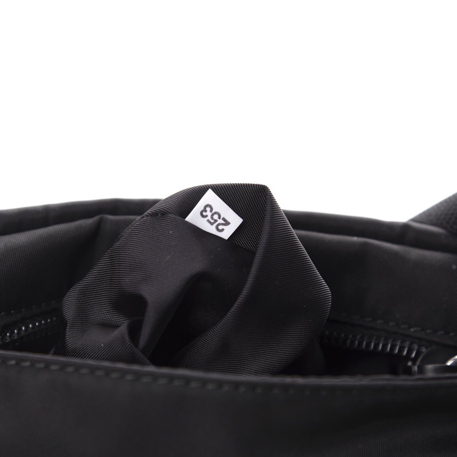 Prada Tessuto Nylon Saffiano Racing Logo Flat Messenger Bag Black 9 of 10