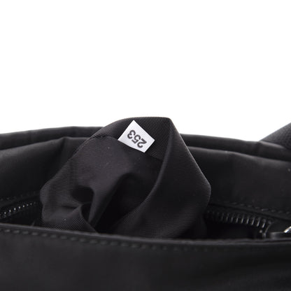 Prada Tessuto Nylon Saffiano Racing Logo Flat Messenger Bag Black 9 of 10