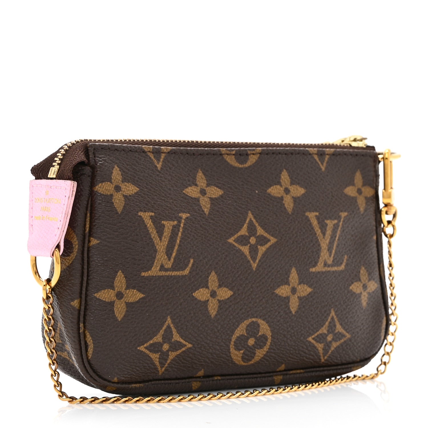 Louis Vuitton Monogram 2016 Christmas Animation Mini Pochette Accessories Rose Ballerine 3 of 9