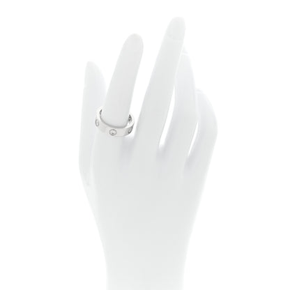 Cartier 18K White Gold Gold 6 Diamond 5.5mm LOVE Ring 56 7.5 2 of 4