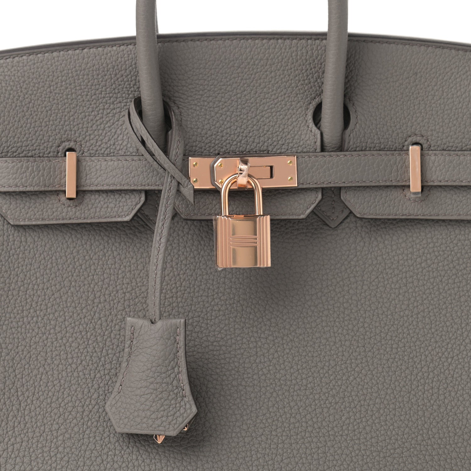Hermes Togo Birkin 25 Etain 7 of 11