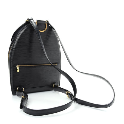 Louis Vuitton Epi Mabillon Backpack Black 2 of 7