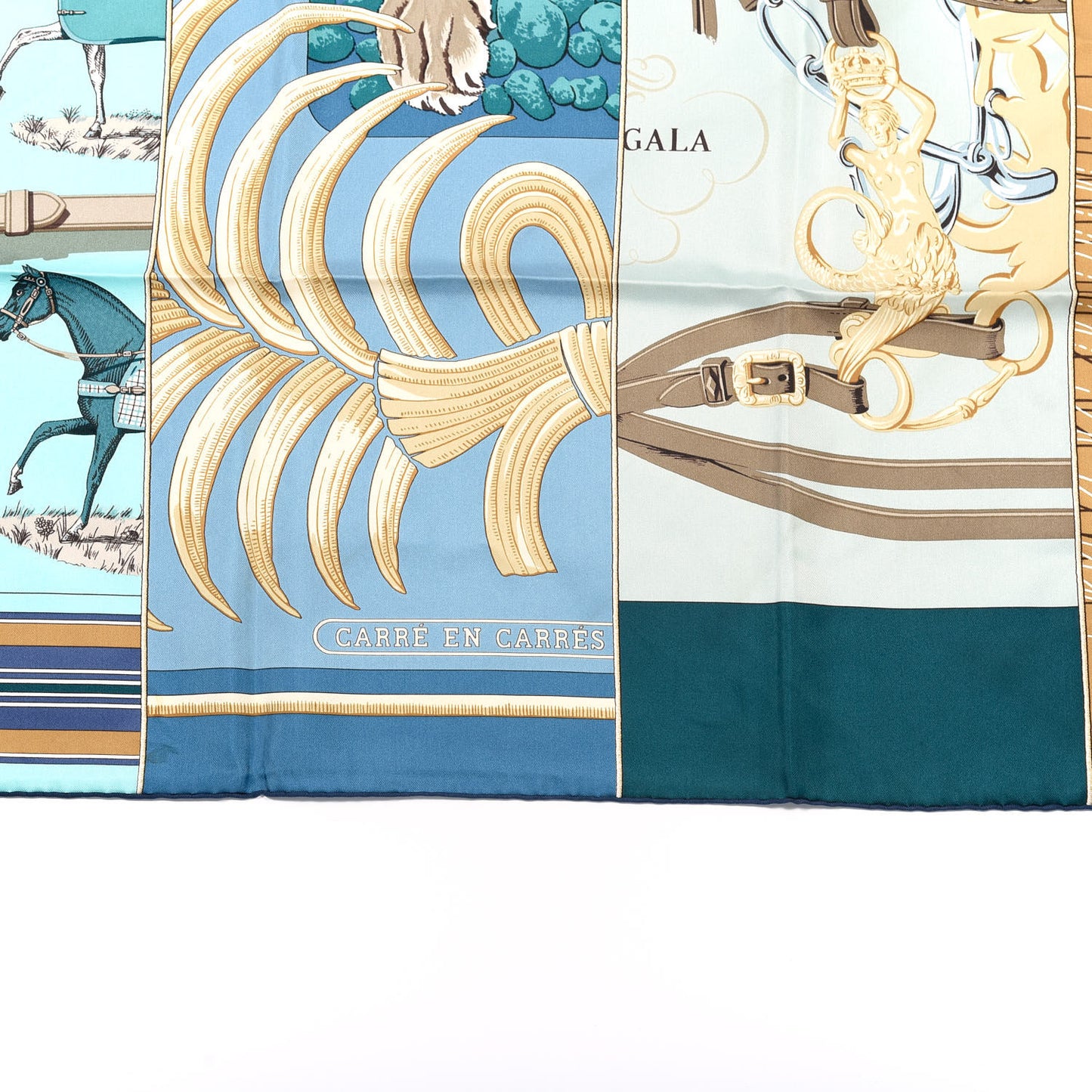 Silk Carre En Carres Scarf 90