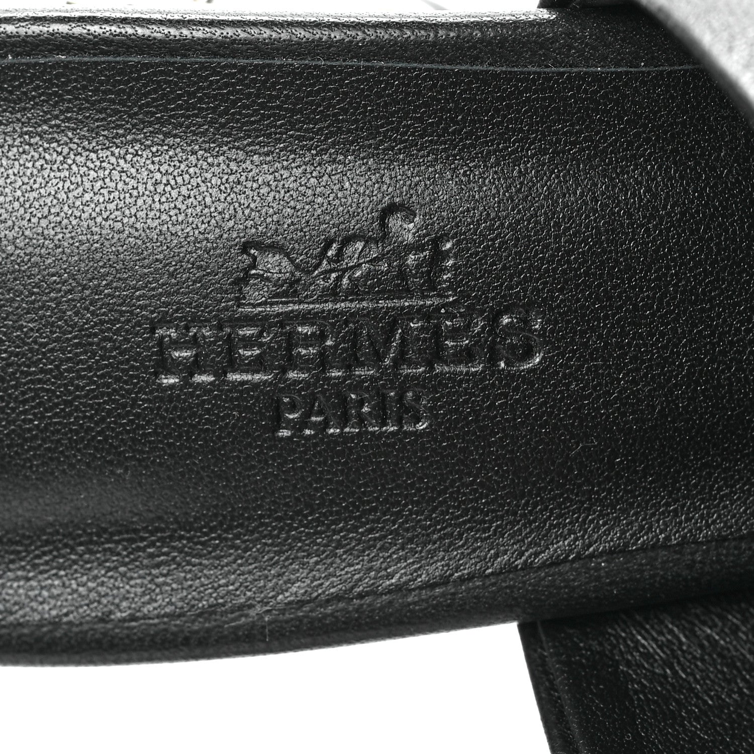 Hermes Nappa Glossy 60 Sandals 36 Black 6 of 7