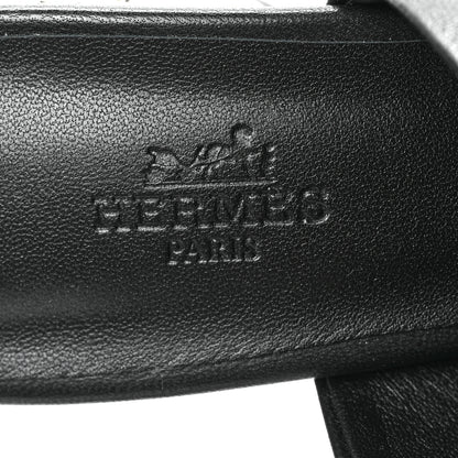 Hermes Nappa Glossy 60 Sandals 36 Black 6 of 7