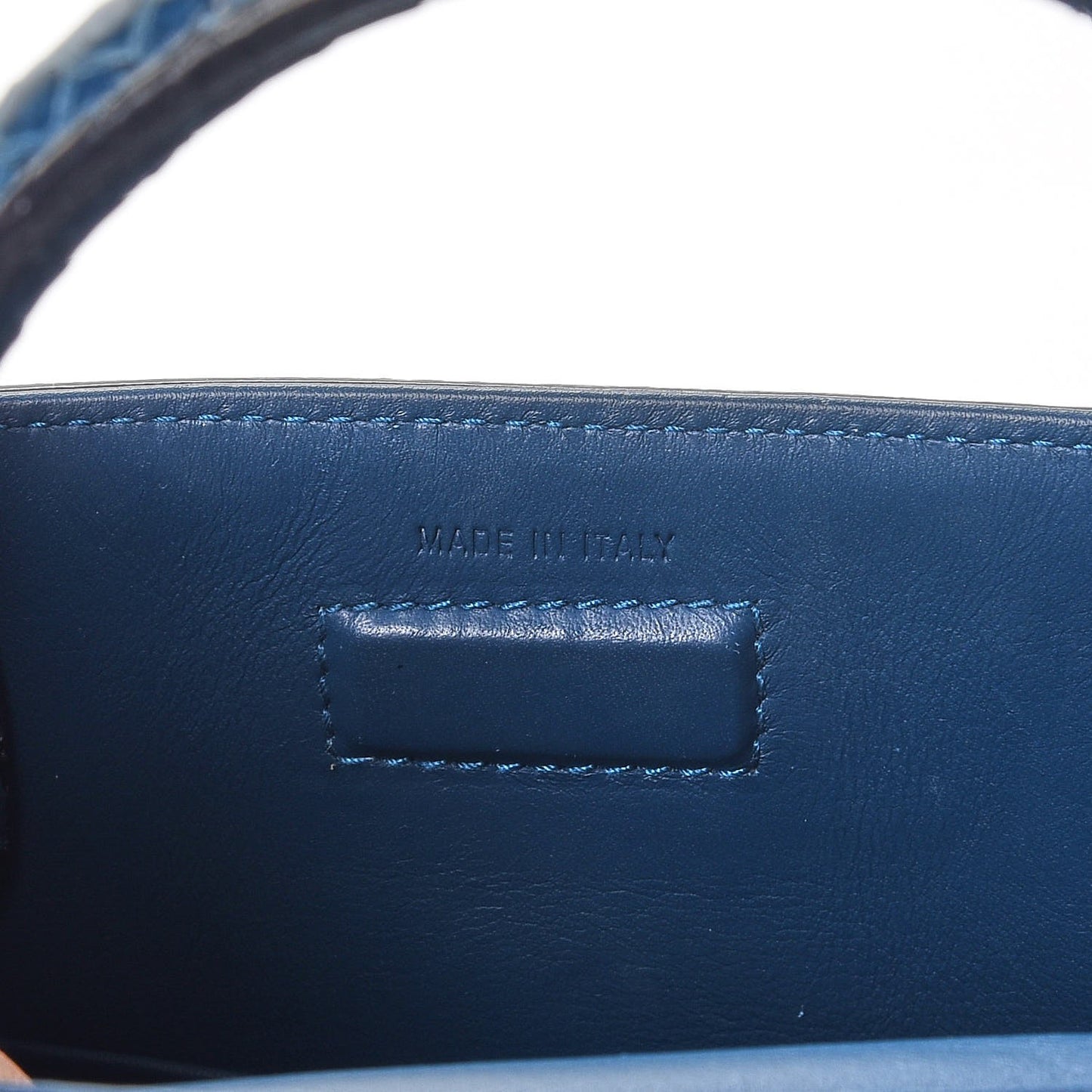 Python Mini Diorever Flap Blue