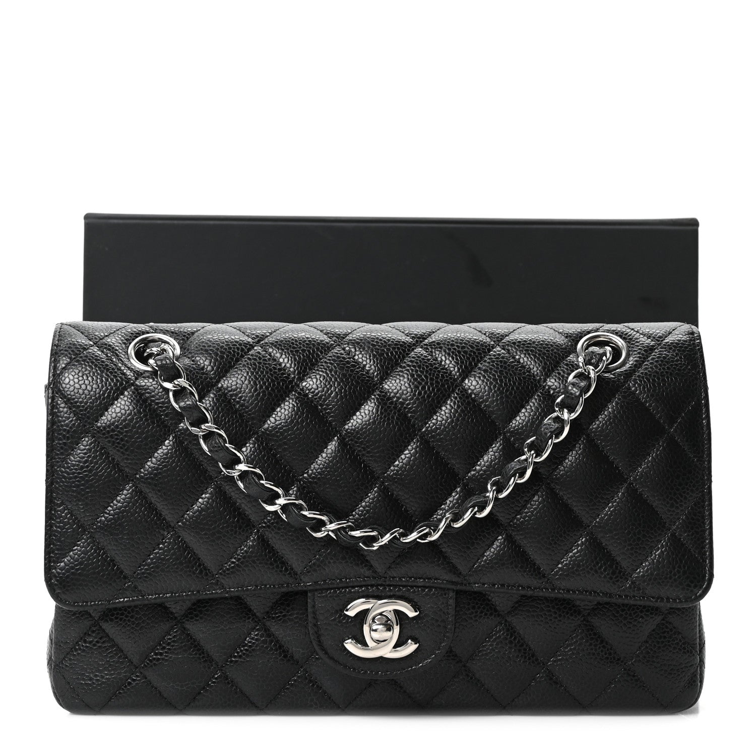 Chanel Caviar Quilted Medium Double Flap Black 11 of 11