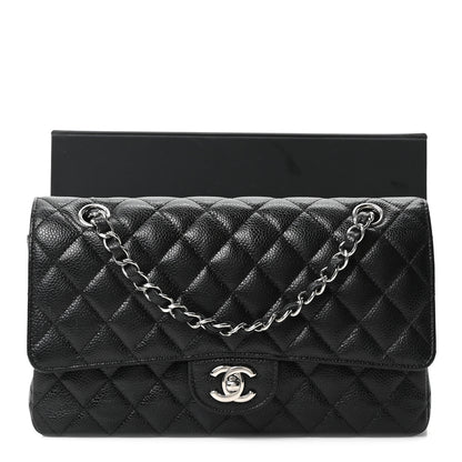 Chanel Caviar Quilted Medium Double Flap Black 11 of 11