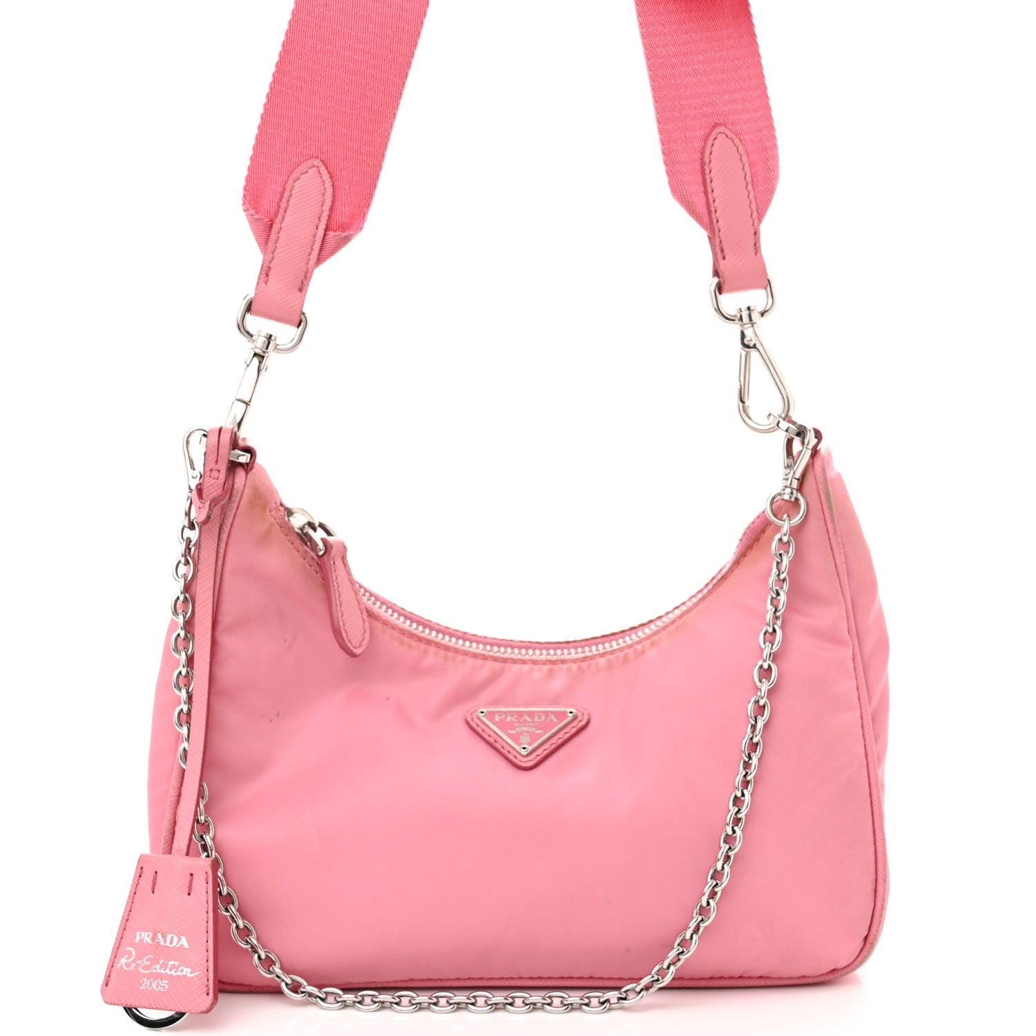 Prada Nylon Re-Edition 2005 Shoulder Bag Begonia 8 of 16
