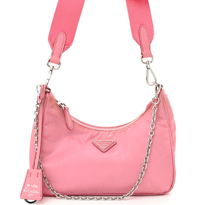 Prada Nylon Re-Edition 2005 Shoulder Bag Begonia 8 of 16