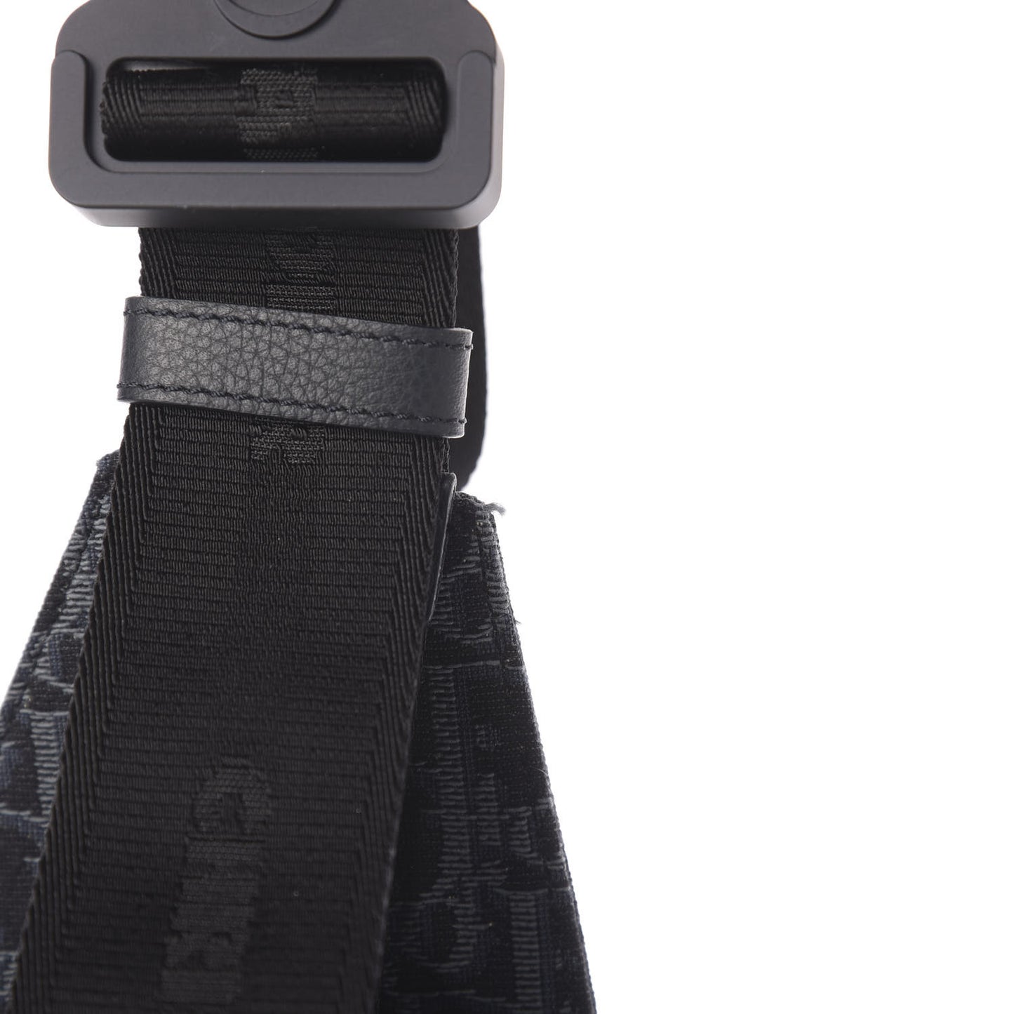 Oblique Mens Saddle Bag Black Blue