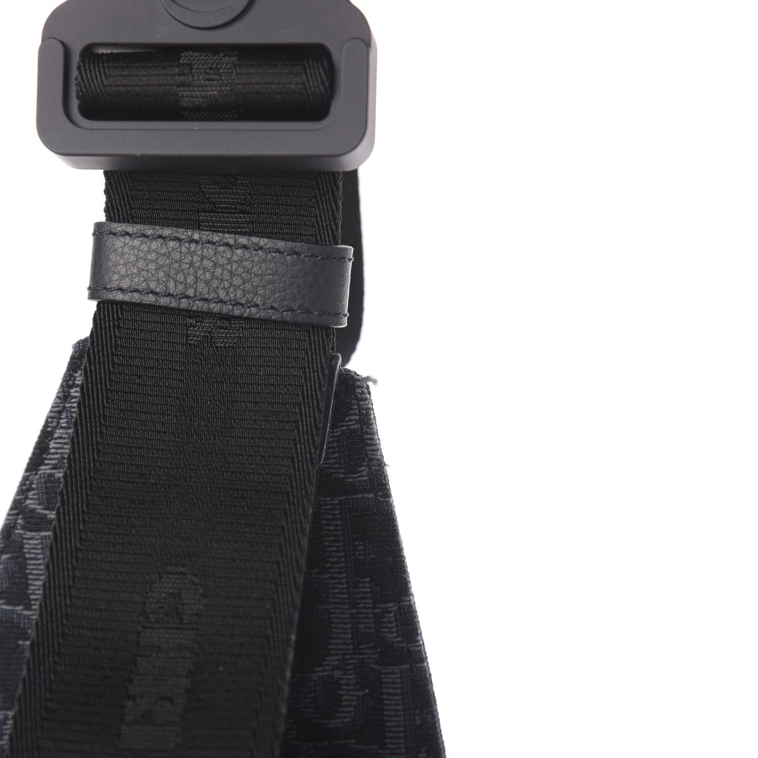 Christian Dior Oblique Mens Saddle Bag Black Blue 8 of 11
