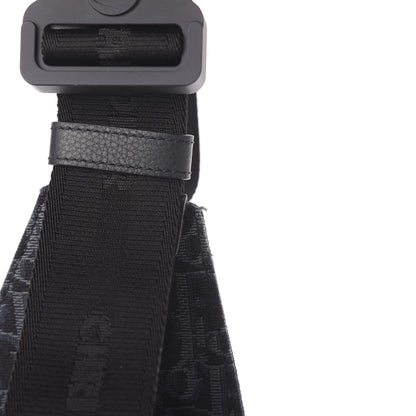 Christian Dior Oblique Mens Saddle Bag Black Blue 8 of 11