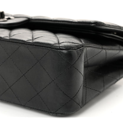 Chanel Lambskin Quilted Medium Double Flap So Black 10 of 12