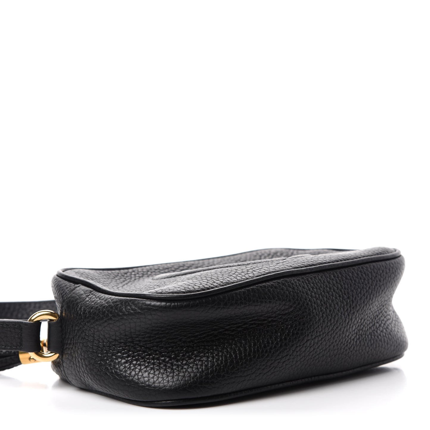 Pebbled Calfskin Mini Soho Disco Bag Black