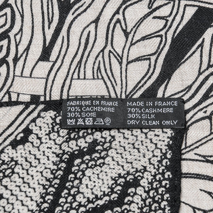 Hermes Cashmere Silk L'Arbre Du Vent Shawl 140 9 of 9