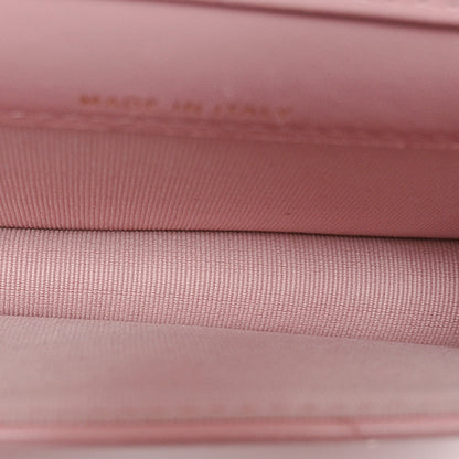 Chanel Lambskin Quilted Chanel 19 Flap Card Holder With Chain Rose 11 of 12