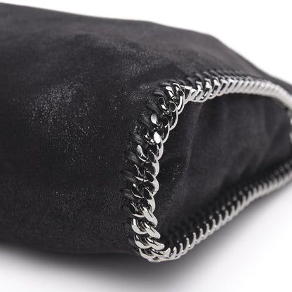 Stella McCartney Shaggy Deer Mini Falabella Fold Over Tote Black 9 of 9