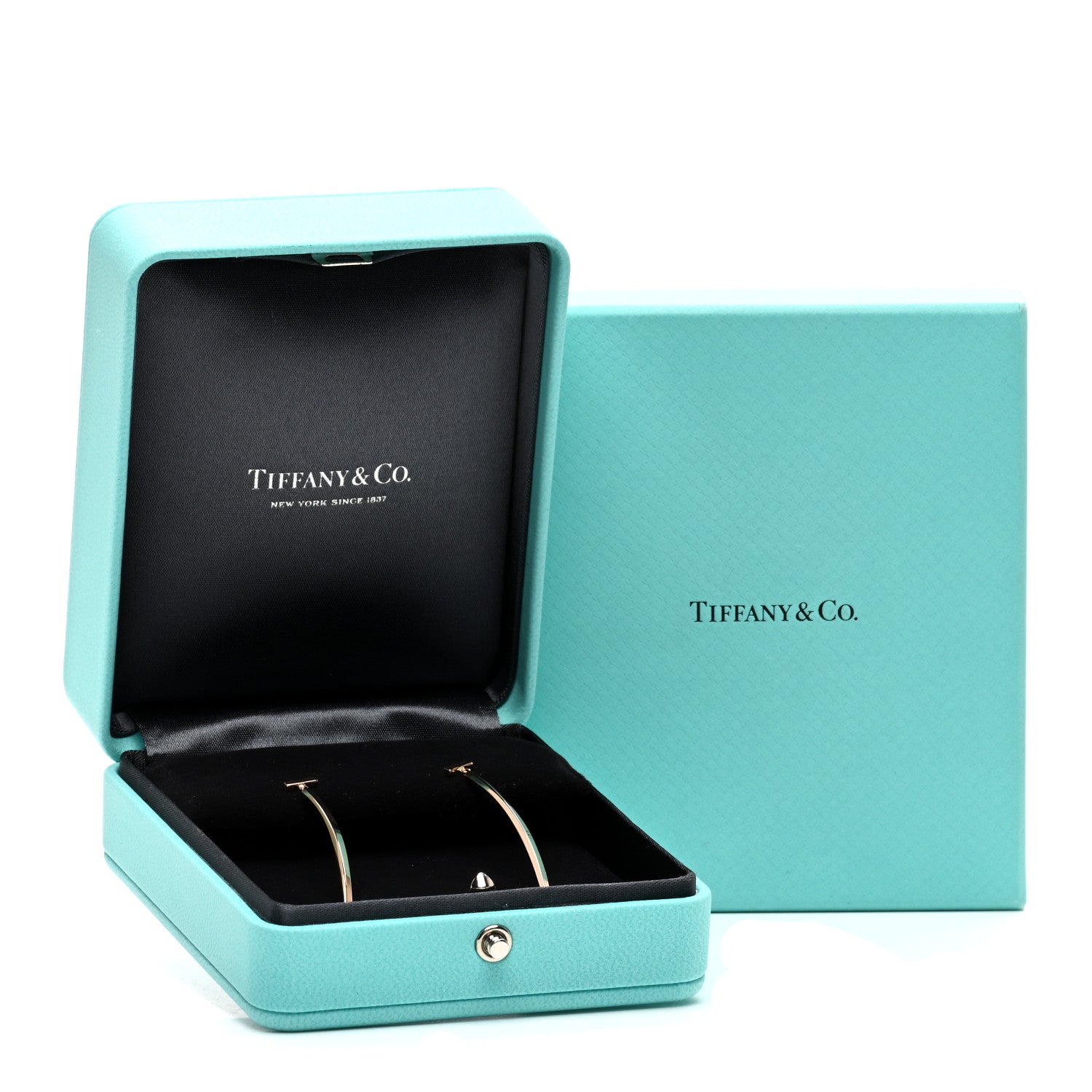 Tiffany 18K Rose Gold T Bar Earrings 5 of 5