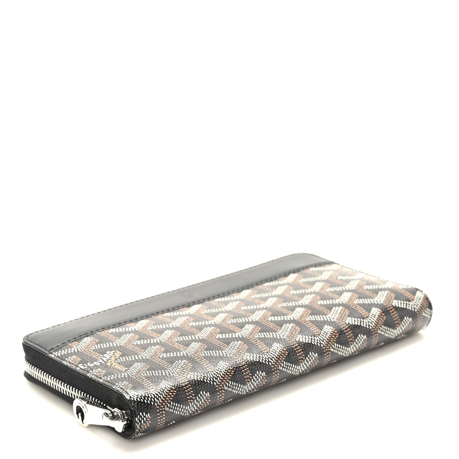 Goyard Goyardine Matignon Zip Around GM Wallet Black 4 of 7